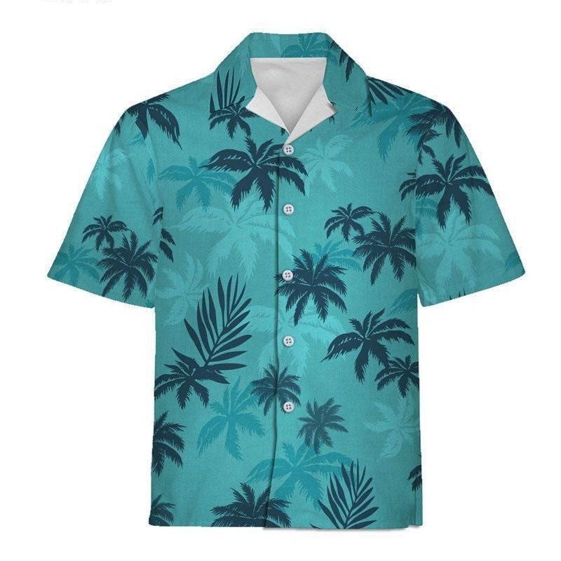 Cosplay Costume Tommy Vercetti GTA(2026) Jeu Cosplay Chemise Hawaïenne Verte Homme