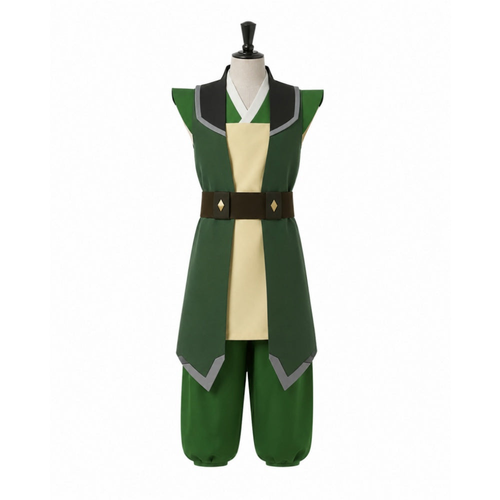 Cosplay Costume Toph Beifong Avatar Aang: The Last Airbender(2026) Film Tenue Verte Femme