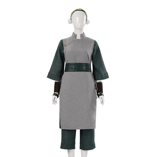 Cosplay Costume Toph Beifong Avatar: The Last Airbender Saison 2(2026) TV Cosplay Tenue Grise Femme