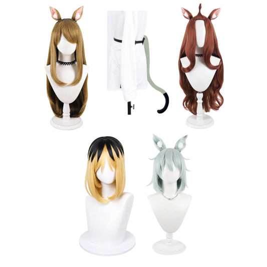 Cosplay Perruque Chainsmoker Cat(2026) Anime Cosplay Perruque+Oreilles