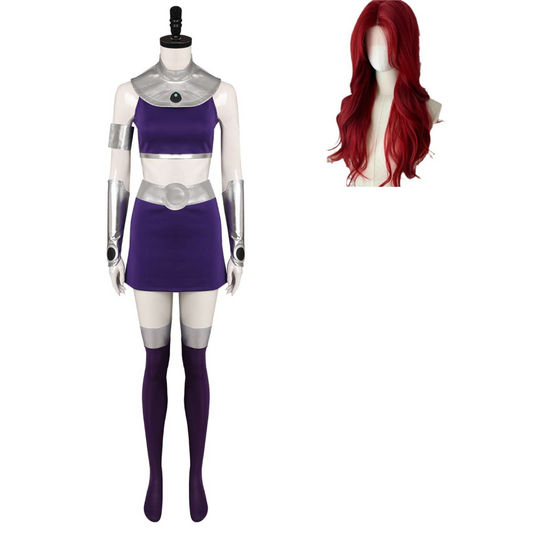DC Adulte Teen Titans Les Jeunes Titans Starfire Robe Cosplay Costume