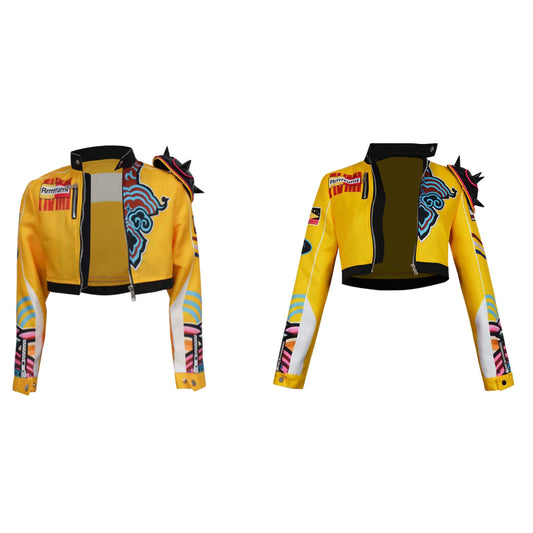 Enfant&Adulte KPop Demon Hunters(2025) Huntrix Rumi Veste Jaune Cosplay Costume