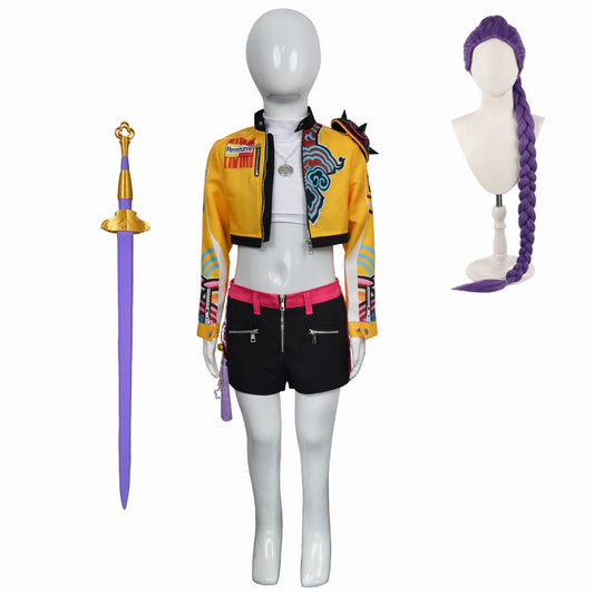 Enfant KPop Demon Hunters(2025) Huntrix Rumi Cosplay Costume