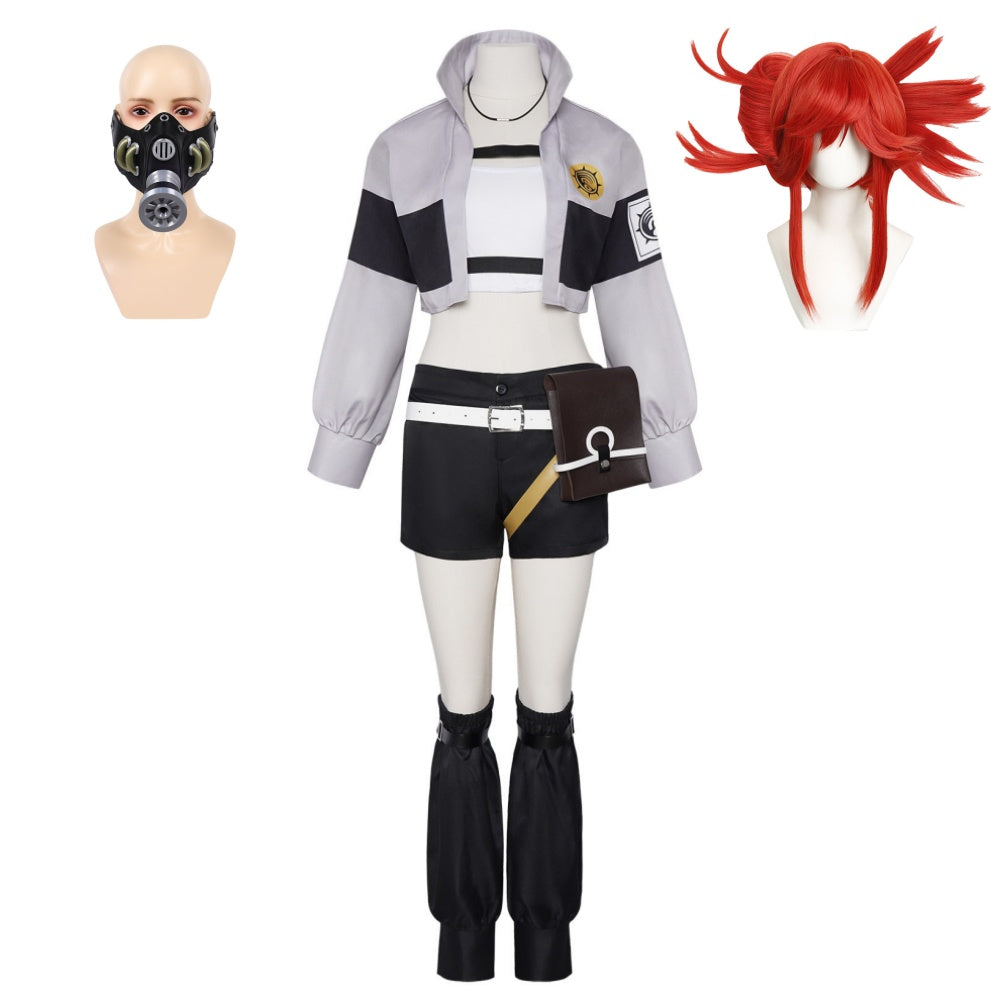 Gachiakuta(2025) Riyo Reaper Cosplay Costume Perruque Masque Ciseaux