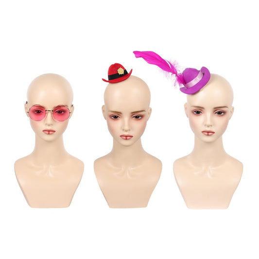 Hazbin Hotel 2(2025) Angel Dust Petit Chapeau et Lunettes Cosplay Accessorie 3pcs