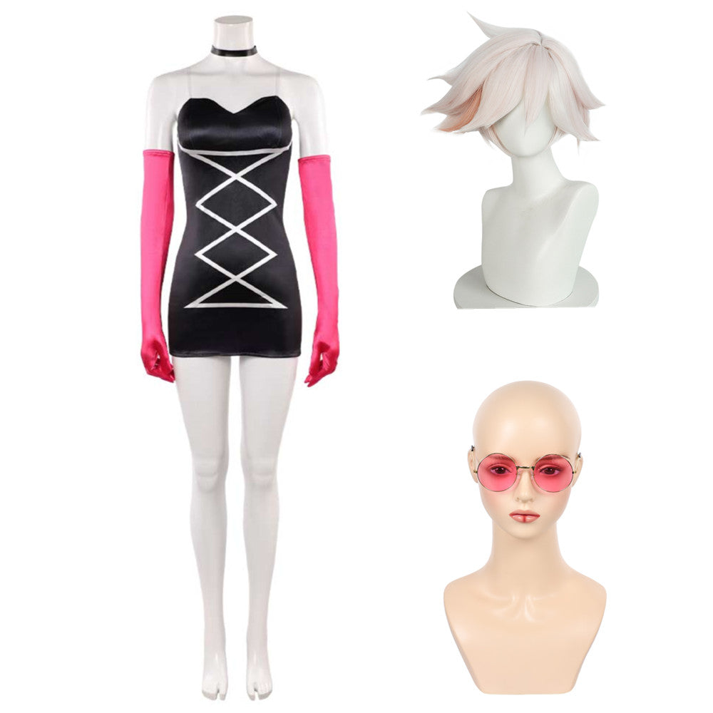 Hazbin Hotel 2(2025) Angel Dust Set de Jupe Noire Cosplay Costume