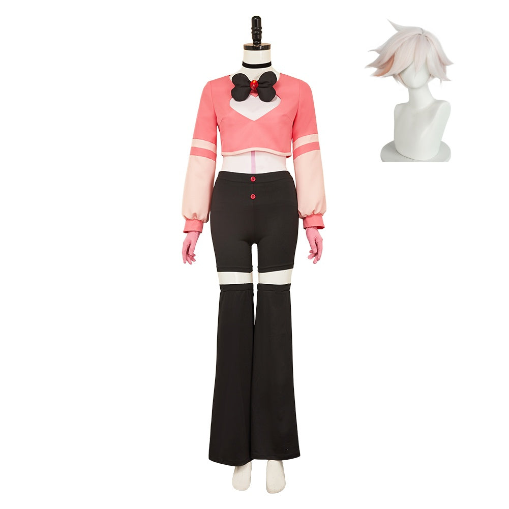 Hazbin Hotel 2(2025) Angel Dust Tenue Cosplay Costume Perruque