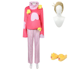 Hazbin Hotel 2‎(2025) Lucifer Pyjama Cosplay Costume Perruque Pantoufles