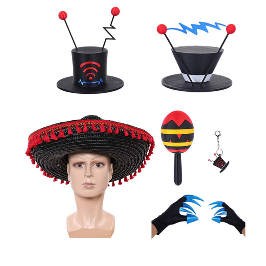 Hazbin Hotel Vox Cosplay Accessoires 7pcs