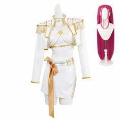 Enfant KPop Demon Hunters(2025) Huntrix Mira What It Sounds Like Tenue Blanche Cosplay Costume