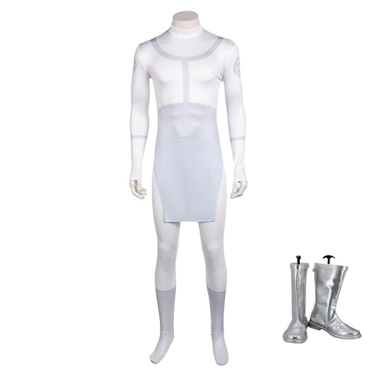 Invincible Saison 3(2025) Mark Grayson Viltrumite Uniform Tenue Blanche Cosplay Costume CHaussures