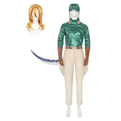 JJBA Diego Brando Tenue Bleue Cosplay Costume Perruque