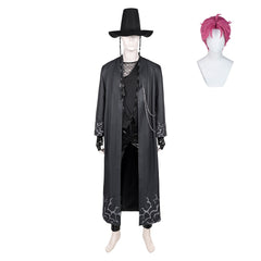 KPop Demon Hunters(2025) Abby Saja Tenue Noire Cosplay Costume Perruque