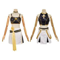 KPop Demon Hunters(2025) Huntrix Mira Tenue à Bretelles Noir Cosplay Costume