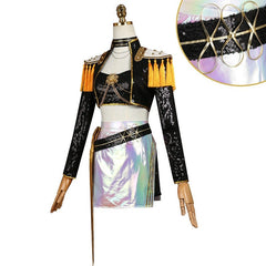 KPop Demon Hunters Huntrix Rumi Zoey Rumi Tenue Noire Cosplay Costume