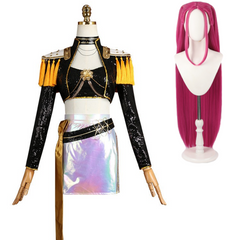 KPop Demon Hunters Huntrix Rumi Zoey Rumi Tenue Noire Cosplay Costume