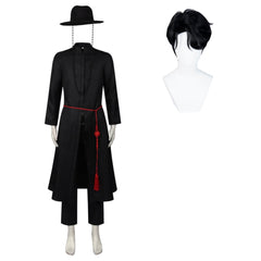 KPop Demon Hunters(2025) The Saja Boys Jinu Saja Demon Tenue Noire Cosplay Costume