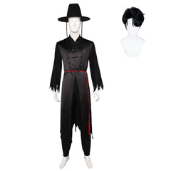 KPop Demon Hunters The Saja Boys Jinu Saja Demon Tenue Noire Cosplay Costume Ver.2