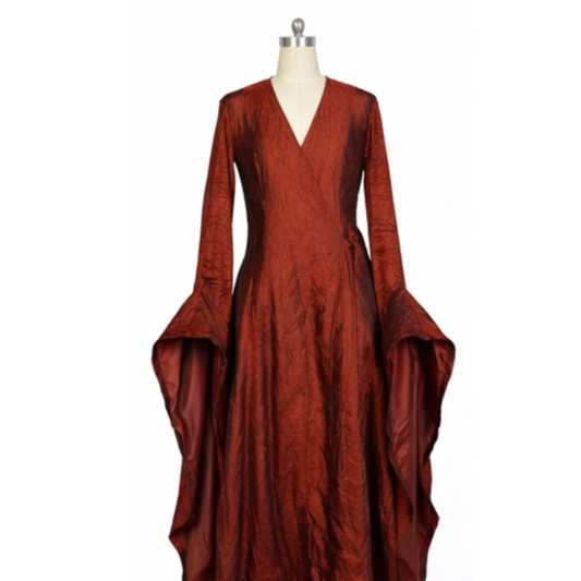 Le trône de fer The Red Woman Melisandre Robe Vintage Cosplay Costume Médiéval