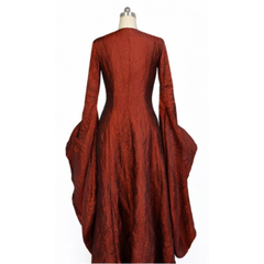 Le trône de fer The Red Woman Melisandre Robe Vintage Cosplay Costume Médiéval