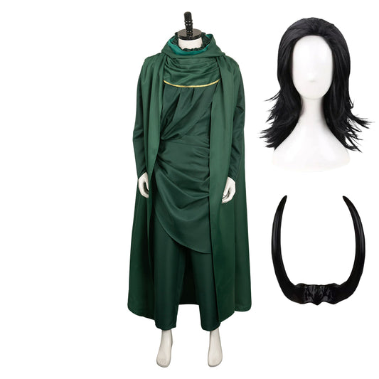 Loki(2023) Loki God Robe Verte Cosplay Costume
