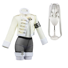 Nikke Goddess of Victory Blanc Tenue Beige Cosplay Costume Perruque