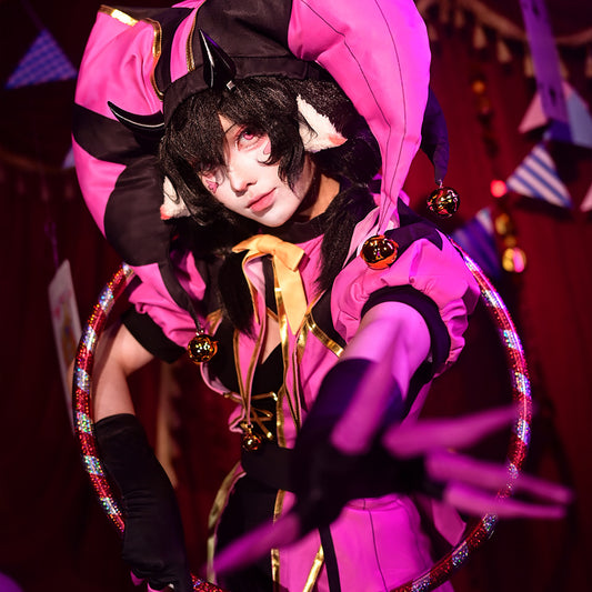 Cosplay Costume Columbina The Freak Circus Jeu Cosplay Tenue Rose Femme