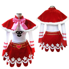Cosplay Costume Perona One Piece Thriller Bark Arc Anime Cosplay Tenue Rouge et Blanche