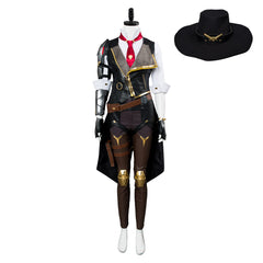 Overwatch OW Ashe Uniforme Cosplay Costume