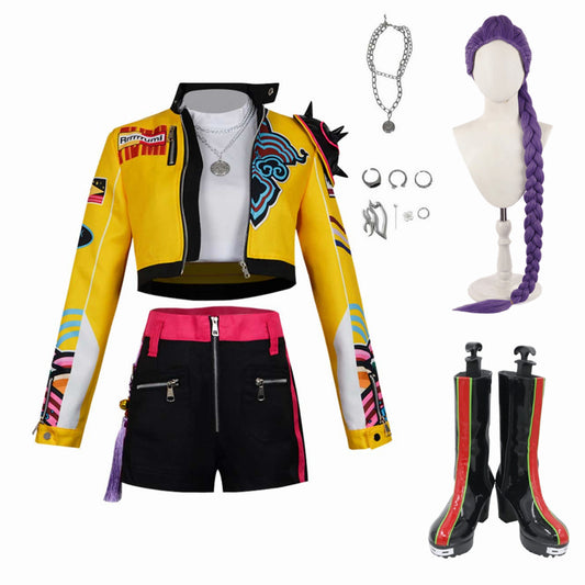 KPop Demon Hunters(2025) Huntrix Rumi Cosplay Costume Ver.2