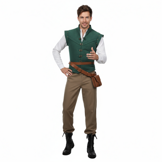 Raiponce Adulte Flynn Rider Tenue Cosplay Costume
