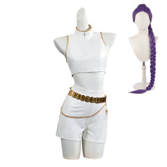 Enfant KPop Demon Hunters Huntrix Rumi Mira Zoey What It Sounds Like Tenue Cosplay