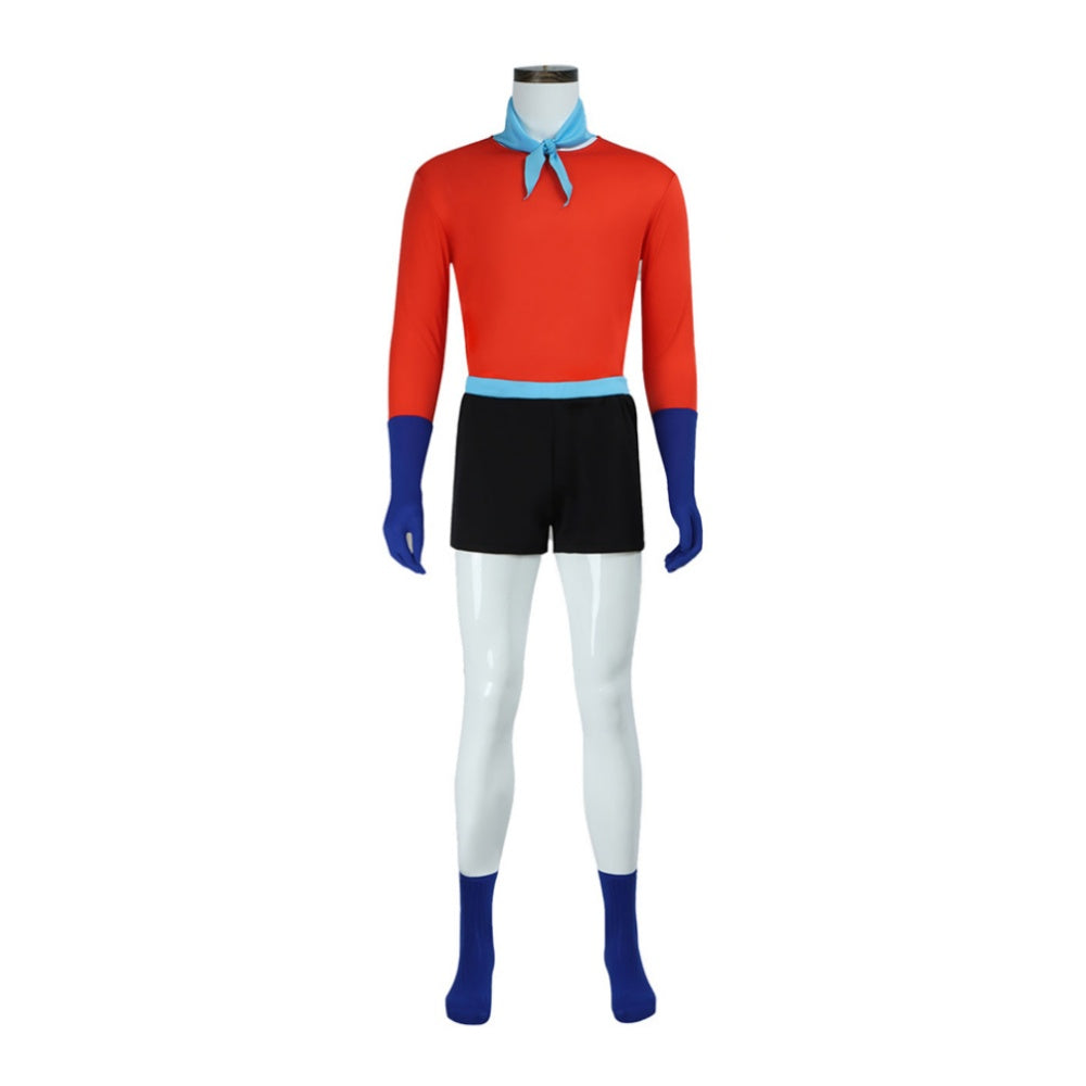 SpongeBob Barnacle Boy Tenue Rouge et Noire Cosplay Costume