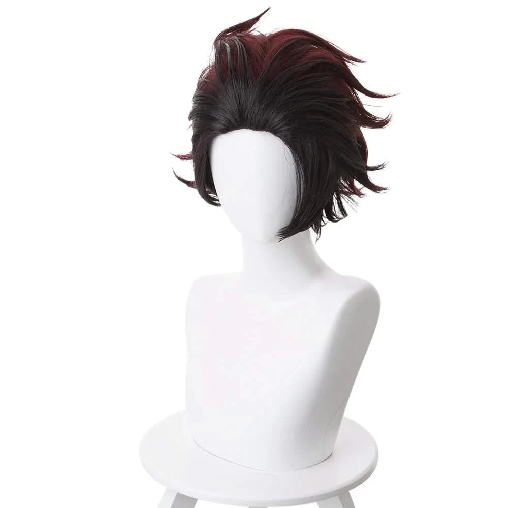 Tanjiro Kamado Cosplay Perruque