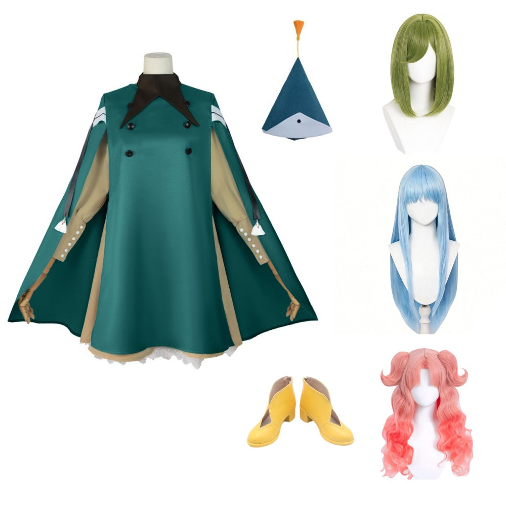 Tongari Boushi no Atelier(2026) Coco/Richeh/Tetia Tenue Verte Cosplay Costume 1