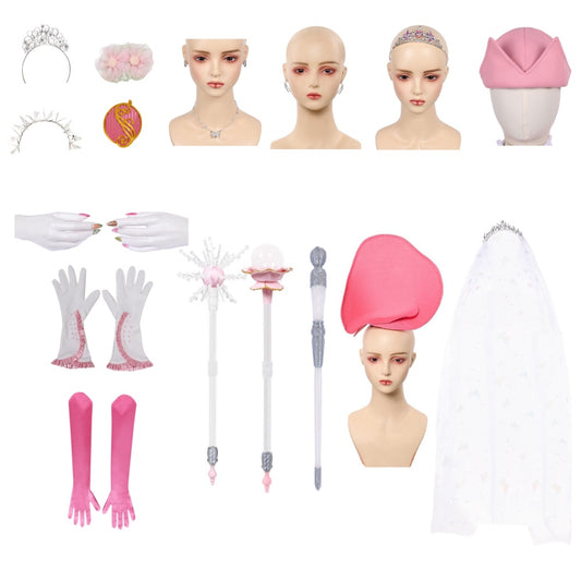 Wicked: For Good(2025) Glinda Cosplay Accessoires 16pcs