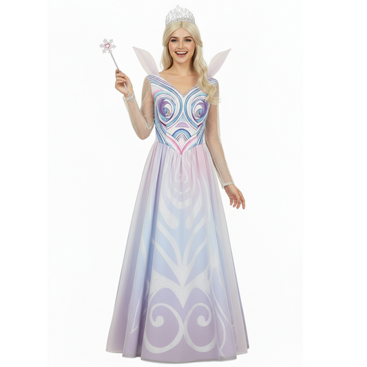 Wicked Glinda Robe Violette Cosplay Costume Ver.2