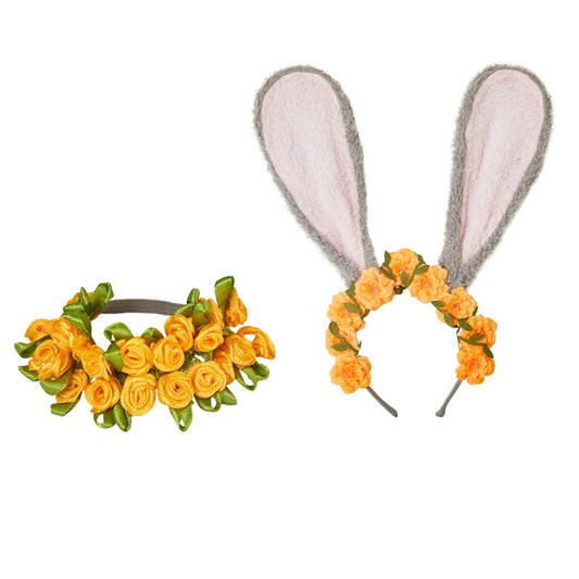 Zootopia 2(2025) Judy Hopps Anneau de Cheveux/Serre-tête à Fleurs Jaunes Cosplay Accessoire