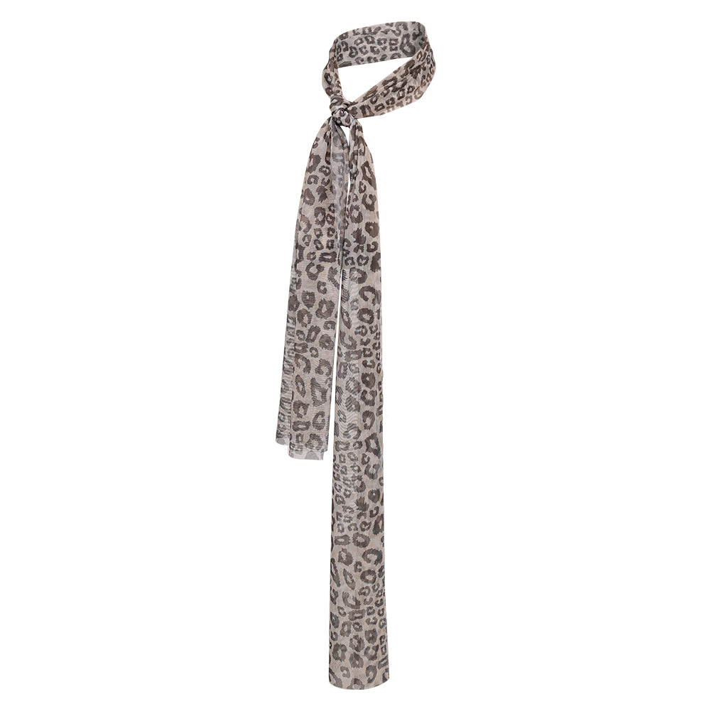ABBA Femme Agnetha Faltskong 1970s Écharpe à Imprimé Léopard Accessoire Vintage