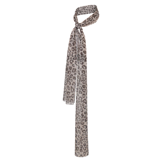 ABBA Femme Agnetha Faltskong 1970s Écharpe à Imprimé Léopard Accessoire Vintage