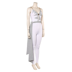 ABBA Femme Agnetha Faltskong 1970s Combinaison Blanche Costume Vintage