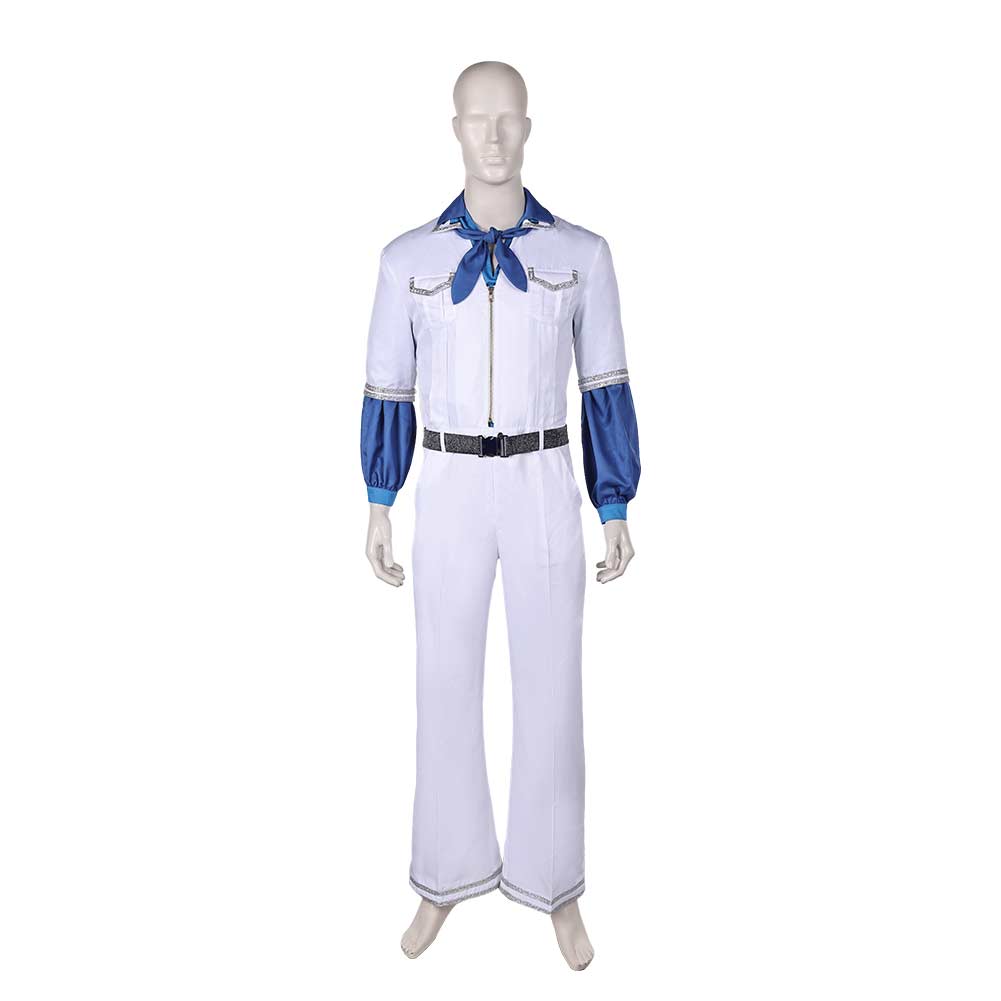 ABBA Homme Benny Anderson 1970S Combinaison Blanche Costume Vintage