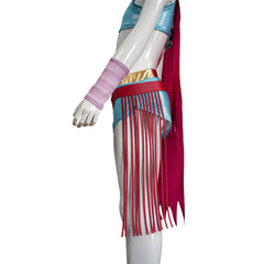 Adulte & Enfant Zootopia 2 Gazelle Tenue Bleue avec Châle Cosplay Costume