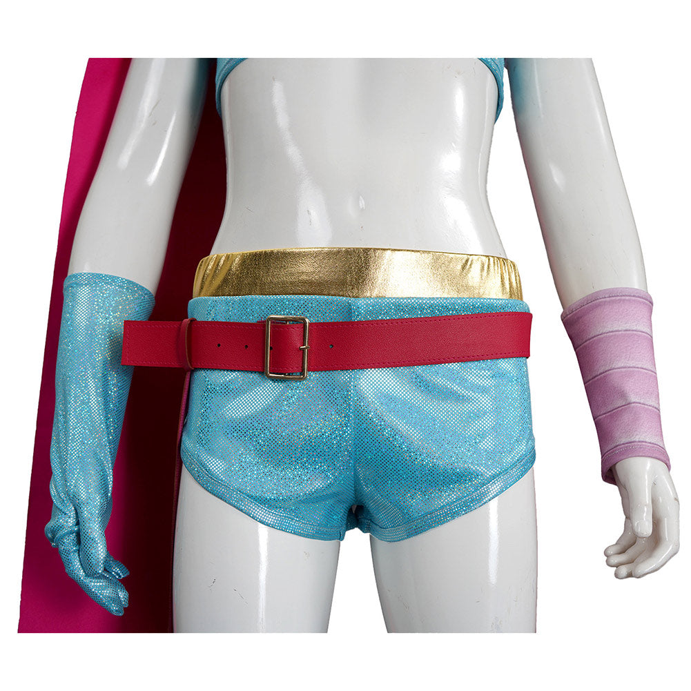 Adulte & Enfant Zootopia 2 Gazelle Tenue Bleue avec Châle Cosplay Costume