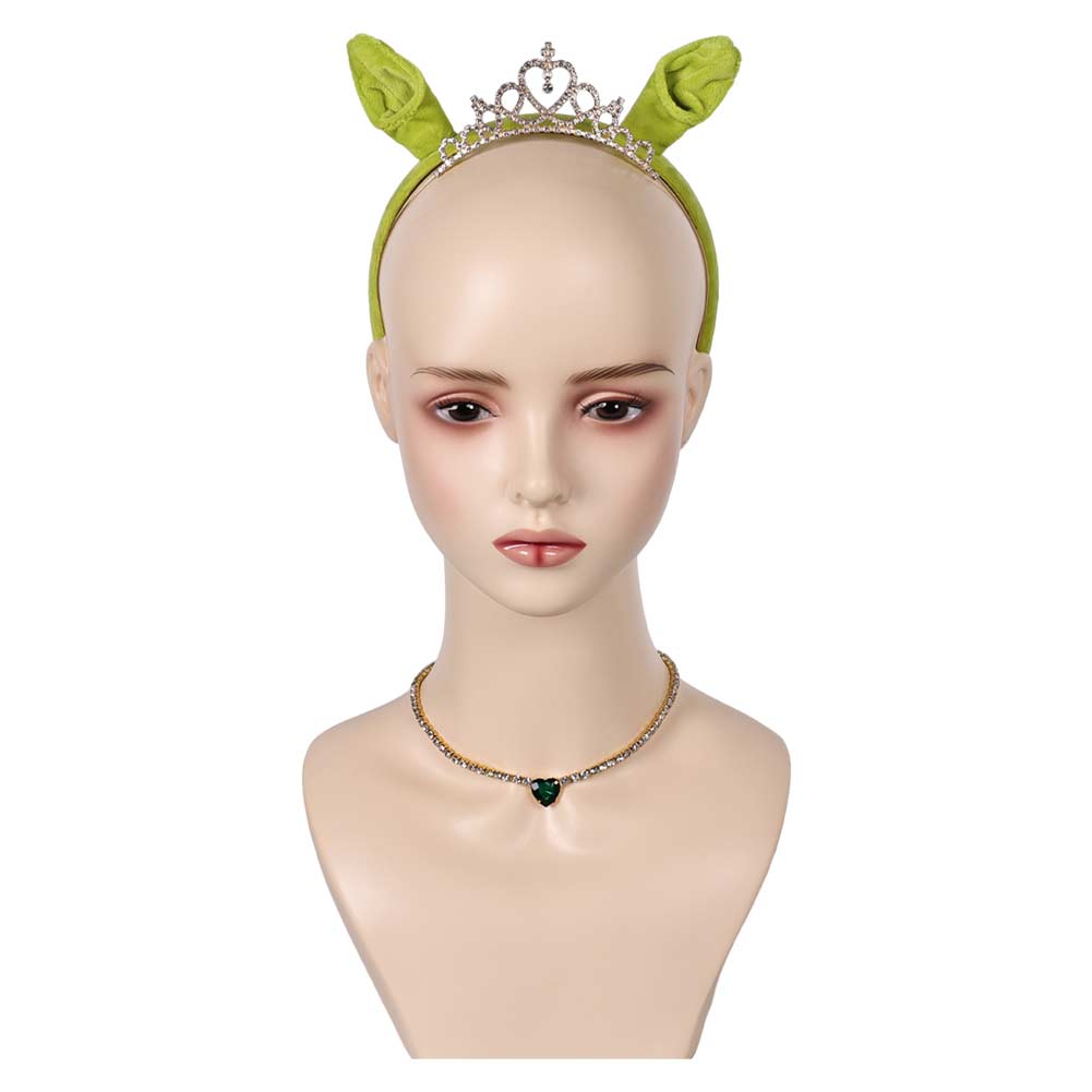 Adulte Film Shrek Princess Fiona Collier+Serre-tête+Couronne Cosplay Accessoires