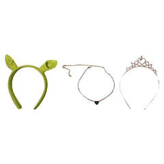 Adulte Film Shrek Princess Fiona Collier+Serre-tête+Couronne Cosplay Accessoires