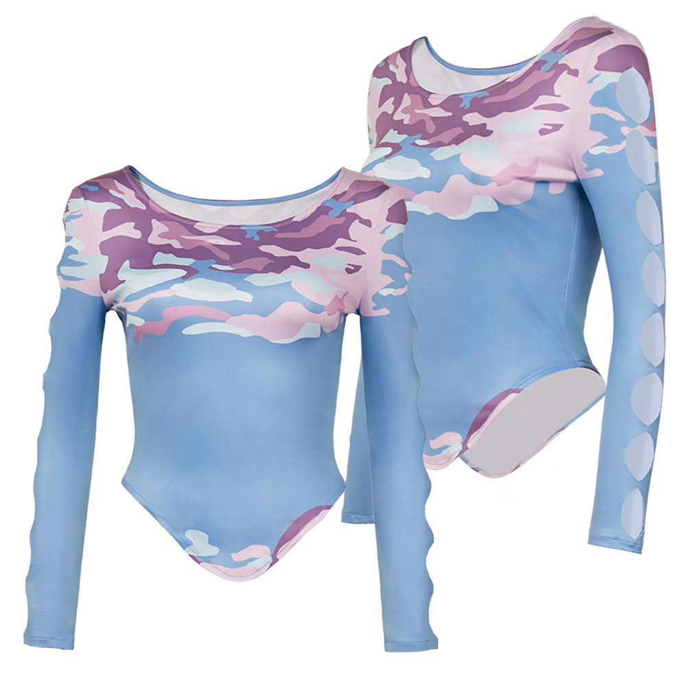 Adulte KPop Demon Hunters(2025) Celine Haut Bleu Cosplay Costume