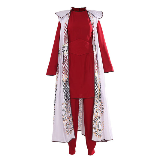 Adulte Princess Leia Tenue Rouge Cosplay Costume