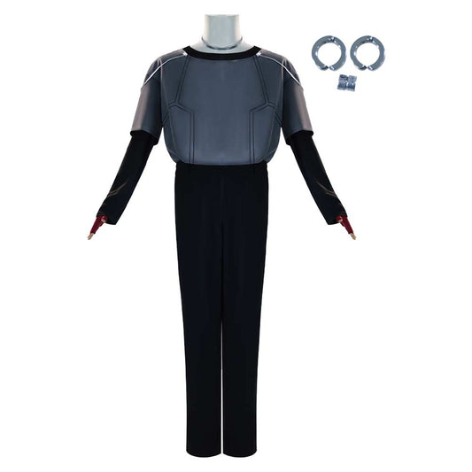Alien Stage Luka Tenue Noire et Bleue Cosplay Costume