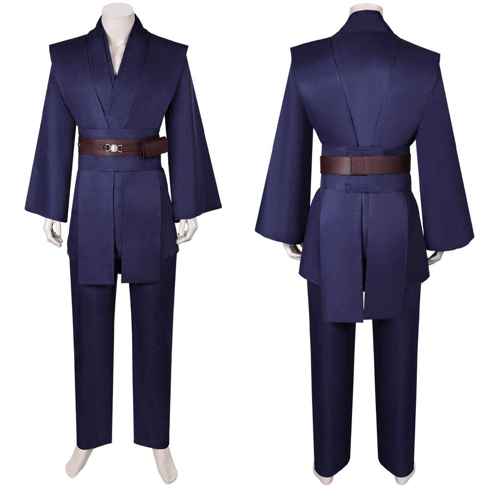 Anakin Skywalker Jedi Chevalier Bleu Cosplay Costume